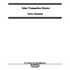 00723022 Solar Transaction Drawer Drive Manual (Discontinued)